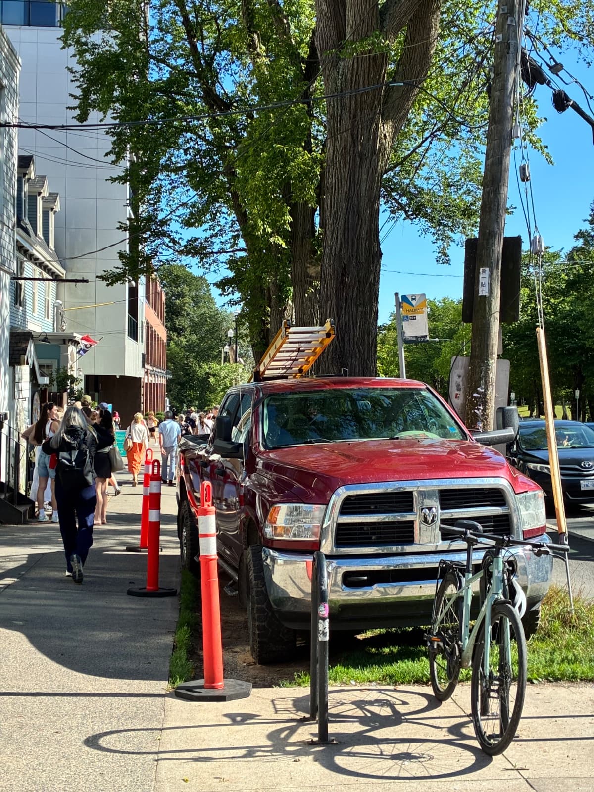 Truck parking violation