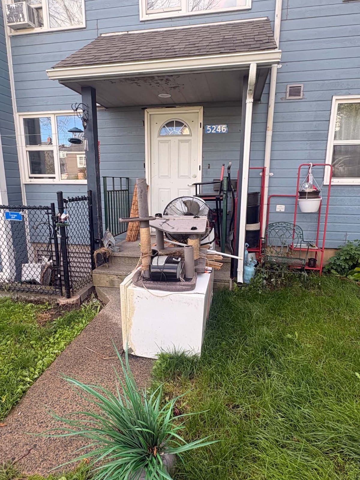 Deep Freezer, debris, maggots and sewage